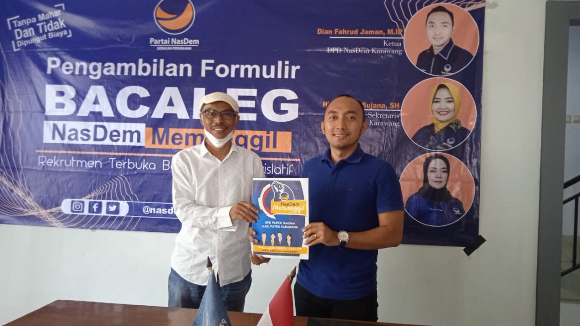 Sambut Pemilu 2024, Nasdem Karawang Sambut Baik Aktivis Senior Untuk Mendaftar Calon Legislatif