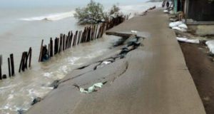 Abrasi pantai utara Karawang (Lintasbatas.news)