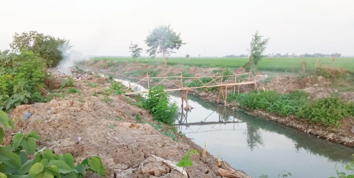 Jembatan Kedungmundu Berubah Menjadi Jembatan Bambu