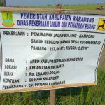 Diduga Asal Asalan, Tanpa Memikirkan Kualitas dan Hanya Meraup Keuntungan, Penurapan Di Jalan Bolang Desa Kutamakmur,