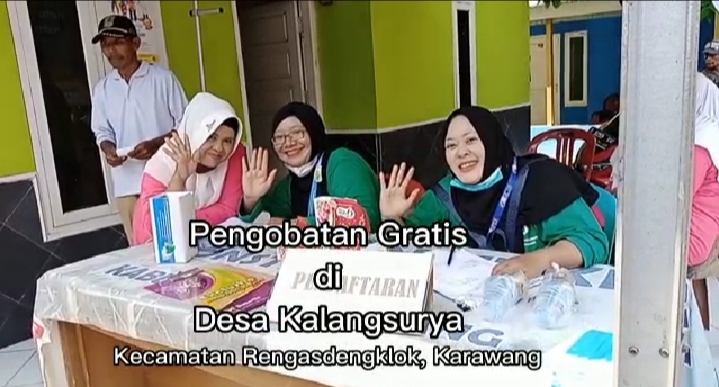 Pengobatan Gratis Oleh Puskesmas Kalangsari di Desa Kalangsurya Tuai Respon Positif Masyarakat