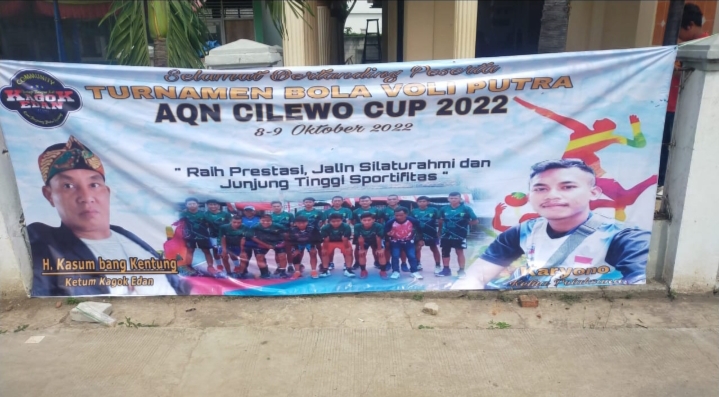 Komunitas Kagok Edan Dukung Kegiatan Turnamen Bola Voli AQN Cilewo Cup 2022