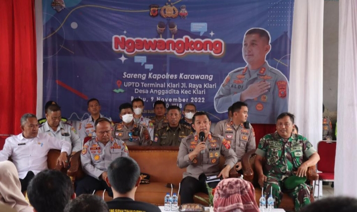 Ngawangkong Sareng Kapolres Karawang