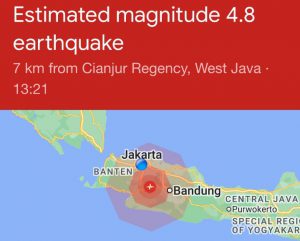 Gempa bumi berkekuatan magnitudo 5,6. (Lintasbats.news)