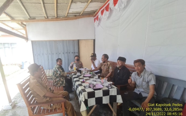 Giat Kapolsek Pedes, Ngawangkong Bareng Tokoh Masyarakat