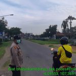 Giat Apel Pagi di Depan Mako Polsek Pedes