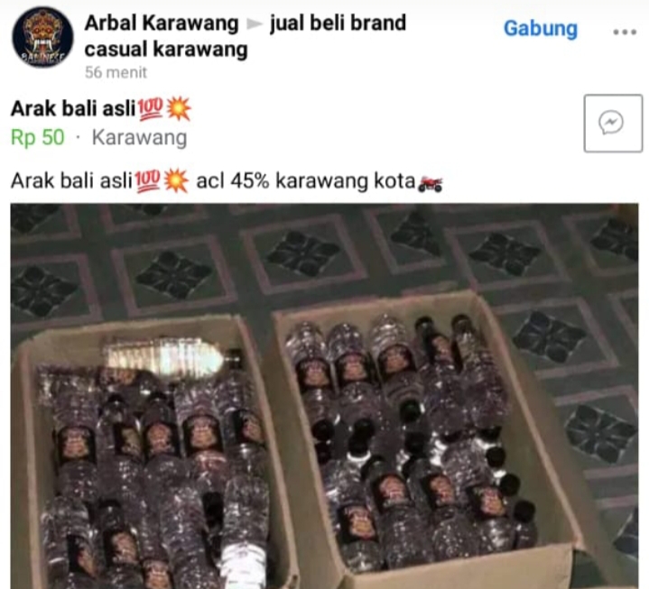 Diduga Minuman Jenis Arbal Beredar Di Karawang