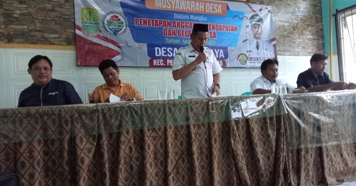 Pemerintah Desa Jatimulya Bersama BPD Gelar Musdes Penetapan APBDes TA 2023