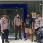 Anggota Polsek Pedes, Patroli Bank BRI. (Lintasbatas.news)