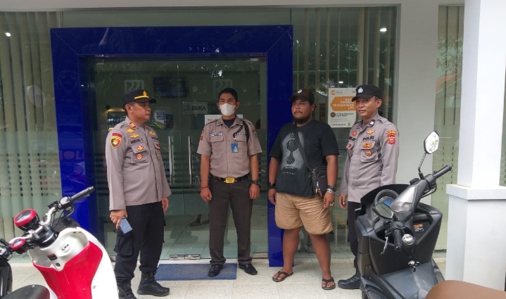 Polsek Pedes Patroli di Bank BRI, Imbau Security dan Nasabah