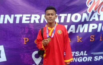 Ahmad Salahudin Mubarok, Juara pertama Cabang olahraga bela diri. (Lintasbatas.news)