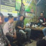 Anggota Polsek Tirtajay, ajak masyarakat jaga Kamtibmas. (Lintasbatas.news)