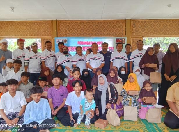 HUT Media Nuansametro Bagi Santunan kepada Anak Yatim