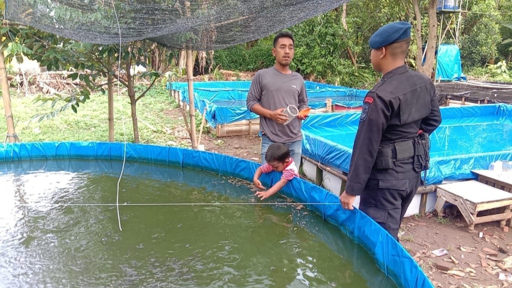 Sat Brimob Laksanakan Sambang Ketahanan Pangan