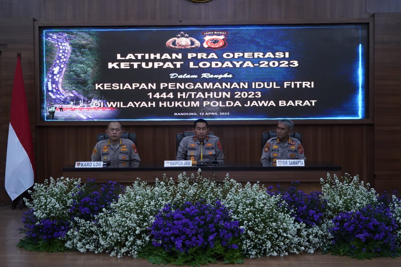 Wakapolda Jabar Membuka Upacara Pelatihan Pra Ops Ketupat Lodaya 2023