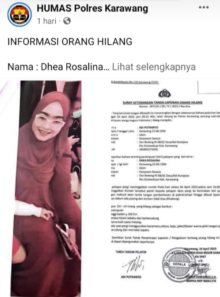 Digegerkan Hilang Padahal  Berangkat Jadi TKW Ke Timur Tengah