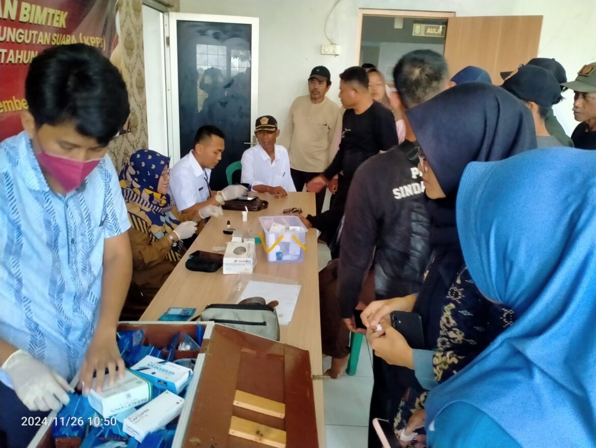 PPK Kutawaluya Bersama Puskesmas Kutawaluya dan Puskesmas Kutamukti Menggelar Skrining Kesehatan Untuk Seluruh Penyelenggara di Kecamatan Kutawaluya