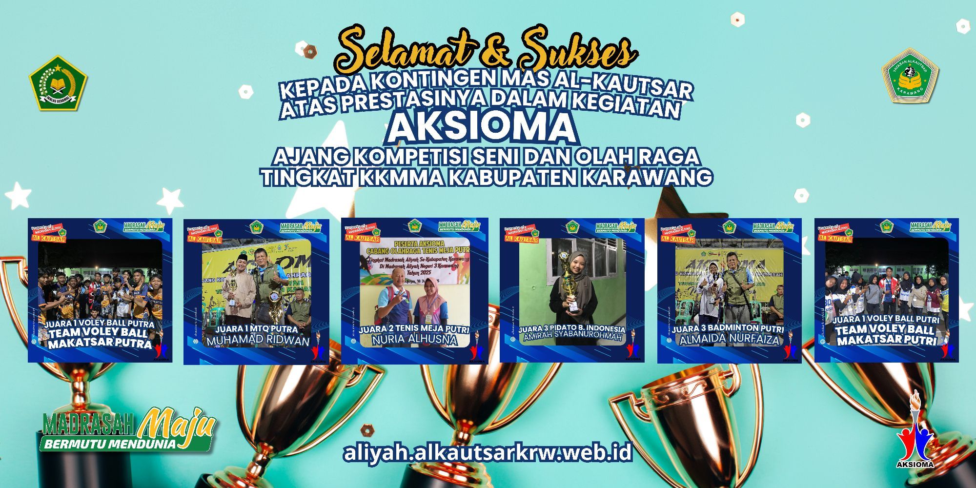 Madrasah Aliyah Al-Kautsar menorehkan prestasi membanggakan di AKSIOMA
